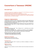 Descriptif type Tasseaux VMZINC